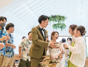 ゲスト一緒の結婚式